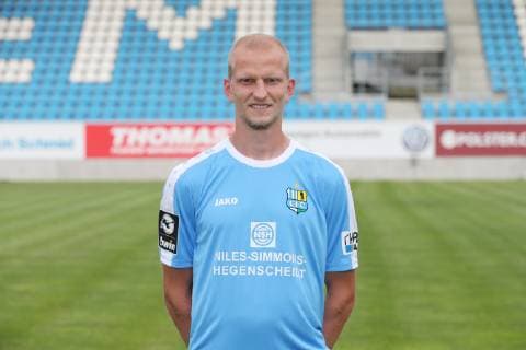 Clemens Schoppenhauer; Chemnitzer FC; 3.Liga, Porträttermin 2019 2020 , Chemnitz, 01.07.2019, Stadion Chemnitz, Fussball , Teampraesentation Chemnitz Fussball Regionalliga