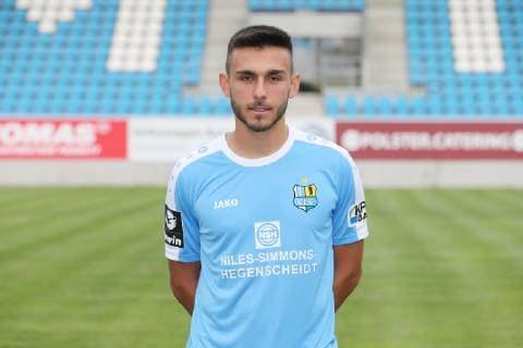 Ioannis Karsanidis; Chemnitzer FC; 3.Liga, Porträttermin 2019 2020 , Chemnitz, 01.07.2019, Stadion Chemnitz, Fussball , Teampraesentation Chemnitz Fussball Regionalliga