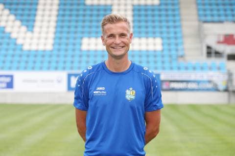 David Bergner; Chemnitzer FC; 3.Liga, Porträttermin 2019 2020 , Chemnitz, 01.07.2019, Stadion Chemnitz, Fussball , Teampraesentation Chemnitz Fussball Regionalliga Trainer
