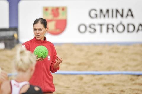 2019.07.02 Stare Jablonki Pilka reczna plazowa Kobiet Mistrzostwa Europy EURO 2019 Portugalia - Polska N z Katarzyna Maslowska, rozgrzewka, Ostroda Foto Marcin Bulanda PressFocus 2019.07.02 Stare Jablonki Beach Handball Women s European Championship, EM, Europameisterschaft EURO 2019 Portugalia - Polska Katarzyna Maslowska, rozgrzewka, Ostroda Credit: Marcin Bulanda PressFocus 