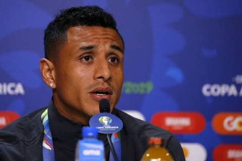 Futbol, conferencia de prensa de la seleccion peruana Copa America 2019 El jugador de la seleccion peruana Yoshimar Yotun se dirige a los medios de comunicacion durante la conferencia de prensa realizada en el estadio Arena de Gremio de Porto Alegre, Brasil. 02 07 2019 Andres Pina Photosport Football, Peruvian national team, Nationalteam press conference, PK, Pressekonferenz Copa America Championship 2019 Peru s player Yoshimar Yotun speaks to the medias during the press conference held at the Arena do Gremio stadium in Porto Alegre, Brazil. 02 07 2019 Andres Pina Photosport Conferencia de prensa de la seleccion peruana, Copa America 2019 