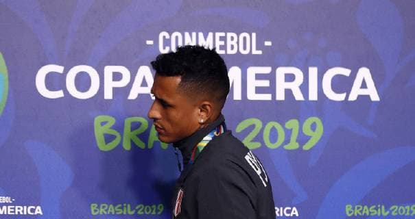Peru s player Yoshimar Yotun attends a press conference, PK, Pressekonferenz at the Arena Do Gremio Stadium in Porto Alegre, Brazil, 2 July 2019. Peru s national soccer team press conference !ACHTUNG: NUR REDAKTIONELLE NUTZUNG!  Copyright: xMauricioxDuenasxCastanedax AME2839 20190702-636977059327149710