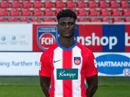 Andrew Owusu; 1. Fussballclub Heidenheim 1846 e.V.; 2. Bundesliga, Portraettermin 2019 2020, 02.07.2019 1. Fussballclub Heidenheim 1846 e.V., 2. Bundesliga, Portraettermin 2019 2020, 02.07.2019 Heidenheim Copyright: xEIBNER SaschaxWaltherx EP_eer