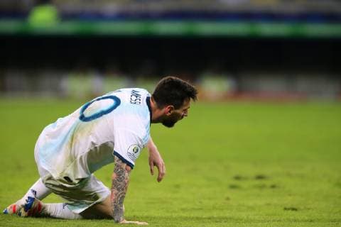 Brazil vs. Argentina BELO HORIZONTE, MG - 02.07.2019: BRAZIL VS. ARGENTINA - Lionel Messi of Argentina during a match between Brazil and Argentina, valid for the semifinal of Copa América 2019, held on Tuesday (02) at the Estádio do Mineirão in Belo Horizonte, MG. (Photo: Rodolfo Buhrer La Imagem Fotoarena) x1757503x  RodolfoxBuhrer