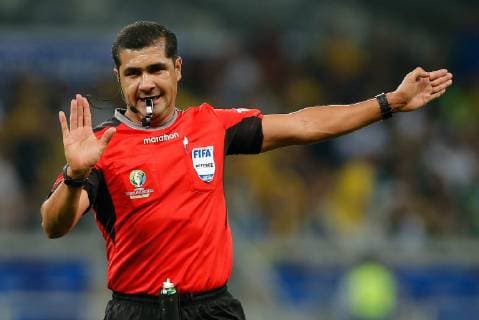 Brazil vs. Argentina BELO HORIZONTE, MG - 02.07.2019: BRAZIL VS. ARGENTINA - The referee Roddy Alberto during a match between Brazil and Argentina, valid for the semifinal of Copa América 2019, held on Tuesday (02) at the Estádio do Mineirão in Belo Horizonte, MG. (Photo: Marcelo Machado de Melo Fotoarena) x1757506x  MarceloxMachadoxdexMelo