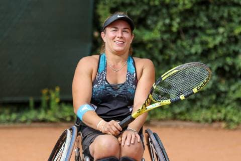 Lucy SHUKER (GBR) 1 beim Training, 31. German Open Rollstuhltennis 2019, ITF, Berlin, 03.06.2019,