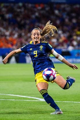 190703 Kosovare Asllani of Sweden during the FIFA Women s World Cup semi-final match between Netherlands and Sweden on July 3, 2019 in Lyon. Photo: Simon Hastegard Bildbyran Kod SH 180100 bbeng fotboll football fotball soccer dam women kvinner frankrike france vm vm 2019 verdensmesterskap världsmästerskap fifa women s world cup 2019 world cup semifinal semi final knockout stage sweden sverige netherlands nederländerna Copyright: SIMONxHASTEGARD BB190703SH134