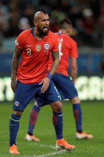 Chile s Arturo Vidal during the Copa America 2019 semi-finals soccer match between Chile and Peru, at Arena do Gremio Stadium in Porto Alegre, Brazil, 3 July 2019. Chile vs. Peru !ACHTUNG: NUR REDAKTIONELLE NUTZUNG!  Copyright: xFernandoxBizerrax SCA24180 20190704-636978104855801379