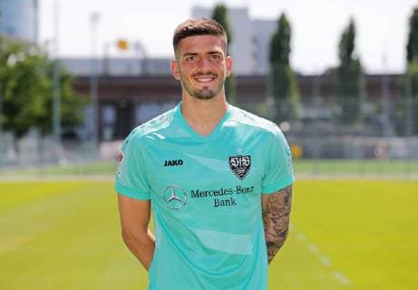 FUSSBALL 2. BUNDESLIGA SAISON 2019 2020 03.07.2019 Fototermin beim VfB Stuttgart Fabian Bredlow; VfB Stuttgart