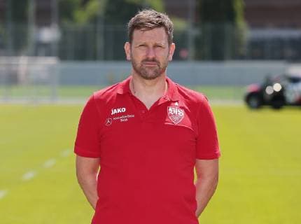 FUSSBALL 2. BUNDESLIGA SAISON 2019 2020 03.07.2019 Fototermin beim VfB Stuttgart Physiotherapeut Matthias Hahn; VfB Stuttgart