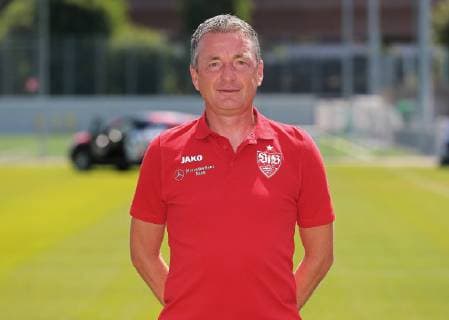 FUSSBALL 2. BUNDESLIGA SAISON 2019 2020 03.07.2019 Fototermin beim VfB Stuttgart Co-Trainer Rainer Widmayer; VfB Stuttgart