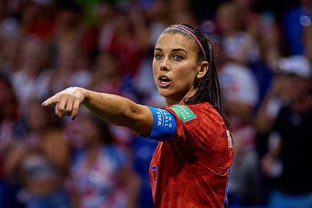 LYON, FRANCE - JULY 02: Alex Morgan of USA reacts during the 2019 FIFA Women s World Cup France Semi Final match between England and USA at Stade de Lyon on July 2, 2019 in Lyon, France. (Photo by David Aliaga) WCS, WOM, SPO  Copyright: xDavidxAliaga