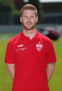 Marcus Fregin VfB Stuttgart , FUSSBALL 2. BUNDESLIGA SAISON 2019 2020 03.07.2019 Fototermin beim VfB Stuttgart Spielanalyst Marcus Fregin; VfB Stuttgart