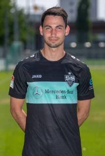 Sebastian Hornung, VfB Stuttgart , FUSSBALL 2. BUNDESLIGA SAISON 2019 2020 03.07.2019 Fototermin beim VfB Stuttgart Sebastian Hornung, VfB Stuttgart