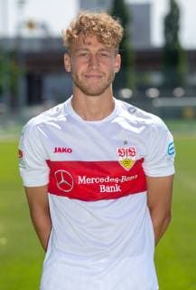 David Groezinger, VfB Stuttgart , FUSSBALL 2. BUNDESLIGA SAISON 2019 2020 03.07.2019 Fototermin beim VfB Stuttgart David Groezinger, VfB Stuttgart