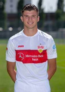 Antonis Aidonis VfB Stuttgart , FUSSBALL 2. BUNDESLIGA SAISON 2019 2020 03.07.2019 Fototermin beim VfB Stuttgart Antonis Aidonis ; VfB Stuttgart