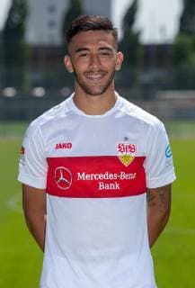 Nicolas Gonzalez VfB Stuttgart , FUSSBALL 2. BUNDESLIGA SAISON 2019 2020 03.07.2019 Fototermin beim VfB Stuttgart Nicolas Gonzalez; VfB Stuttgart