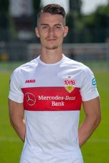 Erik Thommy VfB Stuttgart , FUSSBALL 2. BUNDESLIGA SAISON 2019 2020 03.07.2019 Fototermin beim VfB Stuttgart Erik Thommy; VfB Stuttgart