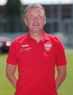 Rainer Widmayer VfB Stuttgart , FUSSBALL 2. BUNDESLIGA SAISON 2019 2020 03.07.2019 Fototermin beim VfB Stuttgart Co-Trainer Rainer Widmayer; VfB Stuttgart
