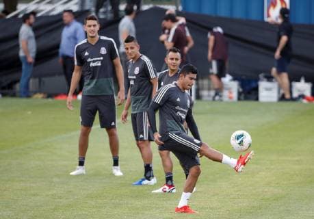 Players of the Mexican national soccer team participate in a training session in Chicago, USA, 4 July 2019. Mexico will face the United States on Sunday for the CONCACAF Gold Cup final. Training of the Mexican national soccer team !ACHTUNG: NUR REDAKTIONELLE NUTZUNG!  Copyright: xKAMILxKRZACZYNSKIx AME3697 20190705-636978936005362605