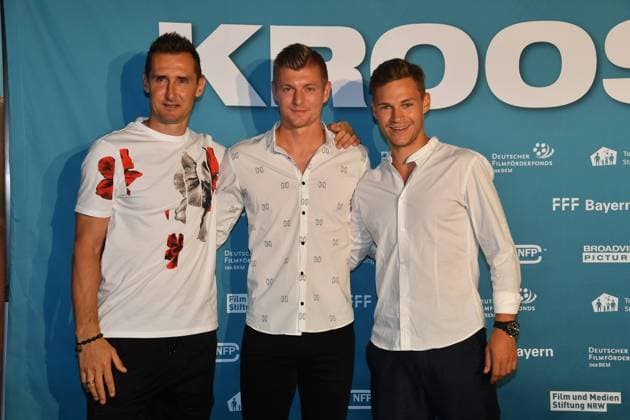 Sport Bilder des Tages Miroslav Klose, Toni Kroos und Joshua Kimmich Premiere des Kinofilms Kroos Mathäser Filmpalast Kino München 04. Juli 2019