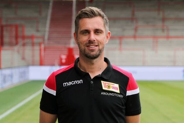 Co Trainer Sebastian Bönig Fußball Fussball Bundesliga Herren DFL Porträttermin Saison 2019 2020 06.07.2019 1.FC Union Berlin FCU Kader, Vorstellung, Präsentation, Pressetermin