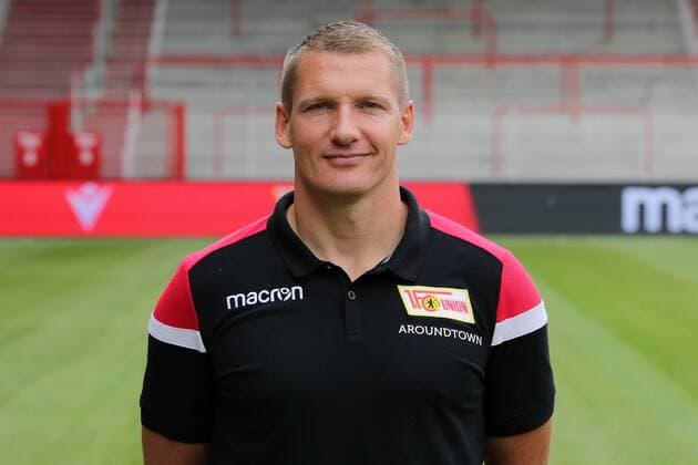 Athletiktrainer Martin Krüger Fußball Fussball Bundesliga Herren DFL Porträttermin Saison 2019 2020 06.07.2019 1.FC Union Berlin FCU Kader, Vorstellung, Präsentation, Pressetermin