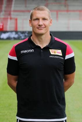 Athletiktrainer Martin Krüger Fußball Fussball Bundesliga Herren DFL Porträttermin Saison 2019 2020 06.07.2019 1.FC Union Berlin FCU Kader, Vorstellung, Präsentation, Pressetermin