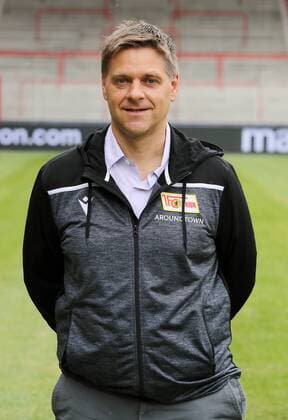 Sportdirektor Manager Geschäftsführer Profifußball Oliver Ruhnert Fußball Fussball Bundesliga Herren DFL Porträttermin Saison 2019 2020 06.07.2019 1.FC Union Berlin FCU Kader, Vorstellung, Präsentation, Pressetermin