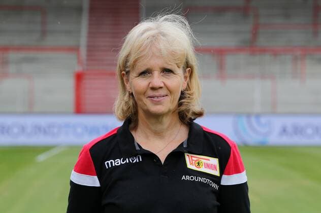 Susi Kopplin (Mannschaftsleiterin) Fußball Fussball Bundesliga Herren DFL Porträttermin Saison 2019 2020 06.07.2019 1.FC Union Berlin FCU Kader, Vorstellung, Präsentation, Pressetermin
