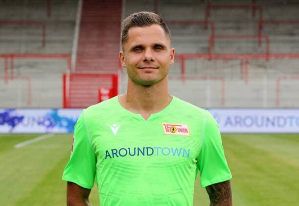 Torwart Rafal Gikiewicz Fußball Fussball Bundesliga Herren DFL Porträttermin Saison 2019 2020 06.07.2019 1.FC Union Berlin FCU Kader, Vorstellung, Präsentation, Pressetermin