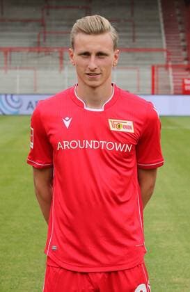 Joshua Mees Fußball Fussball Bundesliga Herren DFL Porträttermin Saison 2019 2020 06.07.2019 1.FC Union Berlin FCU Kader, Vorstellung, Präsentation, Pressetermin