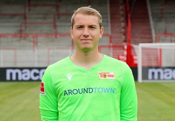 Torwart Jakob Busk Fußball Fussball Bundesliga Herren DFL Porträttermin Saison 2019 2020 06.07.2019 1.FC Union Berlin FCU Kader, Vorstellung, Präsentation, Pressetermin
