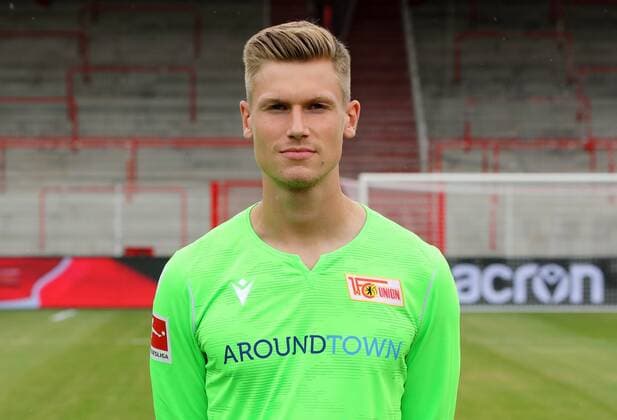 Torwart Moritz Nicolas Fußball Fussball Bundesliga Herren DFL Porträttermin Saison 2019 2020 06.07.2019 1.FC Union Berlin FCU Kader, Vorstellung, Präsentation, Pressetermin