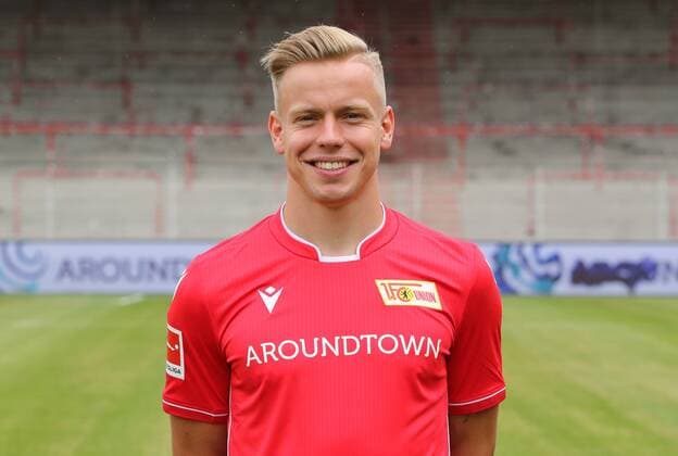 Lennard Maloney Fußball Fussball Bundesliga Herren DFL Porträttermin Saison 2019 2020 06.07.2019 1.FC Union Berlin FCU Kader, Vorstellung, Präsentation, Pressetermin