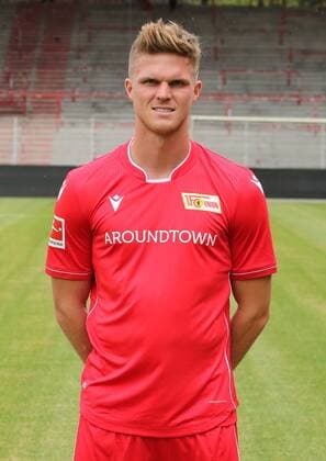 Marius Bülter Fußball Fussball Bundesliga Herren DFL Porträttermin Saison 2019 2020 06.07.2019 1.FC Union Berlin FCU Kader, Vorstellung, Präsentation, Pressetermin