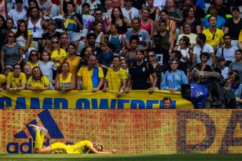 Sport Bilder des Tages 190706 Fridolina Rolfö of Sweden in pain during the FIFA Women s World Cup bronze medal game between England and Sweden on July 6, 2019 in Nice. Photo: Simon Hastegard Bildbyran Kod SH 180104 bbeng fotboll football fotball soccer dam women kvinner frankrike france vm vm 2019 verdensmesterskap världsmästerskap fifa women s world cup 2019 world cup bronsmatch Third Place Play Off england sweden sverige Copyright: SIMONxHASTEGARD BB190706SH023