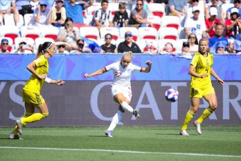 Beth Mead (Angleterre) FOOTBALL: Coupe du monde feminine - Angleterre vs Suede - petite finale - Nice - 06 07 2019 NorbertScanella PanoramiC 