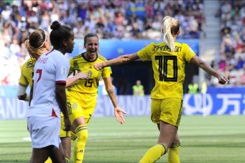 joie - Sofia Jakobsson (Suede) FOOTBALL: Coupe du monde feminine - Angleterre vs Suede - petite finale - Nice - 06 07 2019 NorbertScanella PanoramiC 