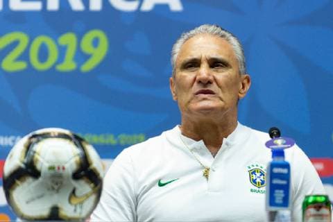 Coletiva Equipe do Brasil RIO DE JANEIRO, RJ - 06.07.2019: COLETIVA EQUIPE DO BRASIL - Tite Technician during the press conference, PK, Pressekonferenz of the Brazil national team, Nationalteam held in Maracanã, on Saturday night in Rio de Janeiro, Brazil. (Photo: Celso Pupo Fotoarena) x1759172x  CelsoxPupo