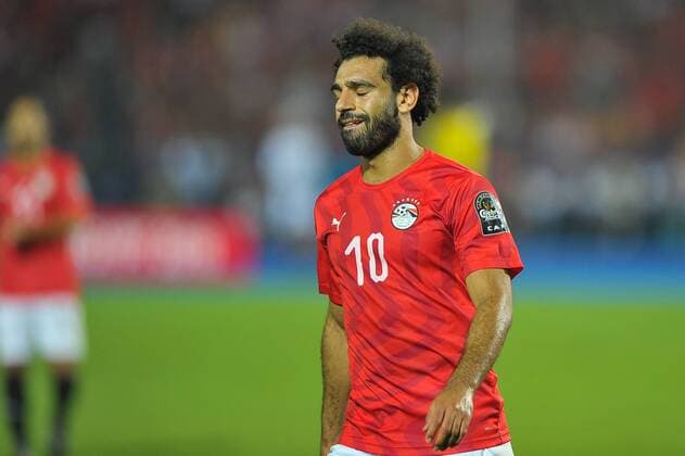 July 6, 2019 - Cairo, Egypt - Mohamed Salah during the 2019 Africa Cup of Nations Round of 16 match between Egypt and South Africa at Cairo International Stadium on July 6, 2019 in Cairo, Egypt. Egypt v South Africa: Round of 16 - 2019 Africa Cup of Nations  - ZUMAn230 20190706_zaa_n230_495 Copyright: xMohsenxNabilx