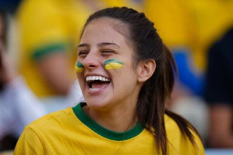 Fußball, Copa America, Finale, Brasilien - Peru Brazil vs. Peru RIO DE JANEIRO, RJ - 07.07.2019: BRAZIL VS. PERU - Brazil fan before the match between Brazil and Peru, valid for the 2019 Copa América final, held this Sunday (07) at the Maracanã Stadium in Rio de Janeiro, RJ. (Photo: Marcelo Machado de Melo Fotoarena) x1759455x  MarceloxMachadoxdexMelo