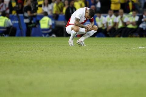 Sport Themen der Woche KW27 Sport Bilder des Tages Futbol, Brasil vs Peru Copa America 2019 El jugador de la seleccion peruana Paolo Guerrero es fotografiado luego del partido pro la Final de la Copa America realizado en el estadio Maracana, de Rio de Janeiro, Brasil. 07 07 2019 Heuler Andrey Dia Esportivo Photosport Football, Brasil vs Peru Copa America Championship 2019 Peru s player Paolo Guerrero is pictured after the Final Copa America held at the Maracana stadium, de Rio de Janeiro, Brasil. 07 07 2019 Heuler Andrey Dia Esportivo Photosport Brasil vs Peru , Copa America 2019 