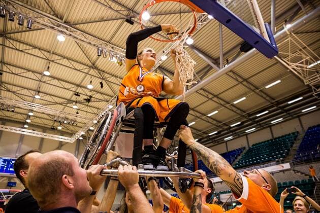 Sport Themen der Woche KW27 Sport Bilder des Tages ECWA 2019 Rotterdam Jitske Visser ( 6, Netherlands); Netherlands - Great Britain, ECWA 2019, Topsportcentrum Rotterdam, Rotterdam (Netherlands) *** ECWA 2019 Rotterdam Jitske Visser 6, Netherlands Netherlands Great Britain, ECWA 2019, Topsportcentrum Rotterdam, Rotterdam Netherlands xswx