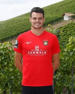 Julian Leist ; Sonnenhof Grossaspach . Porträttermin SG Sonnenhof Grossaspach 2019-2020 . Grossaspach, GER, 08.07.2019 ,Fussball 3. Liga 2019 2020 .