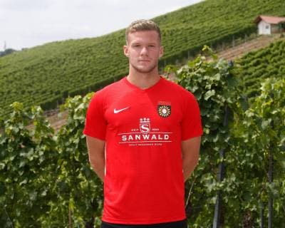 Eric Hottmann ; Sonnenhof Grossaspach . Porträttermin SG Sonnenhof Grossaspach 2019-2020 . Grossaspach, GER, 08.07.2019 ,Fussball 3. Liga 2019 2020 .