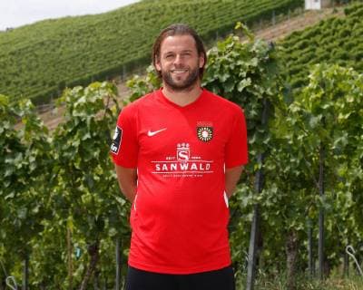 Timo Röttgermann ; Sonnenhof Grossaspach . Porträttermin SG Sonnenhof Grossaspach 2019-2020 . Grossaspach, GER, 08.07.2019 ,Fussball 3. Liga 2019 2020 .