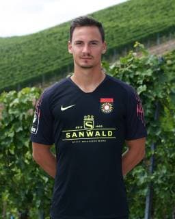 Constantin Frommann ; Sonnenhof Grossaspach . Porträttermin SG Sonnenhof Grossaspach 2019-2020 . Grossaspach, GER, 08.07.2019 ,Fussball 3. Liga 2019 2020 .