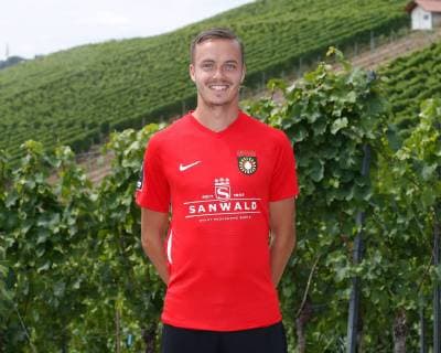 Sebastian Bösel ; Sonnenhof Grossaspach . Porträttermin SG Sonnenhof Grossaspach 2019-2020 . Grossaspach, GER, 08.07.2019 ,Fussball 3. Liga 2019 2020 .
