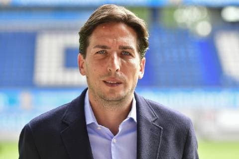 GER, offizieller Fototermin Porträttermin Portraettermin MSV Duisburg Sportdirektor Ivo Grlic; MSV Duisburg; 3. Liga - DFB, Porträttermin 2019 2020 quer, Querformat